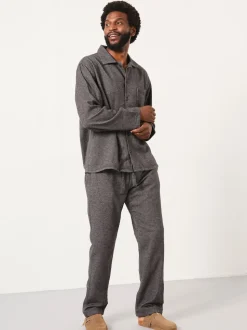 FatFace Charcoal Grey Brushed Twill Pyjama Bottoms