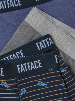 FatFace Charcoal Grey Off Roader 3 Pack Boxers