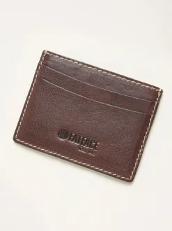 FatFace Chocolate Brown Leather Cardholder