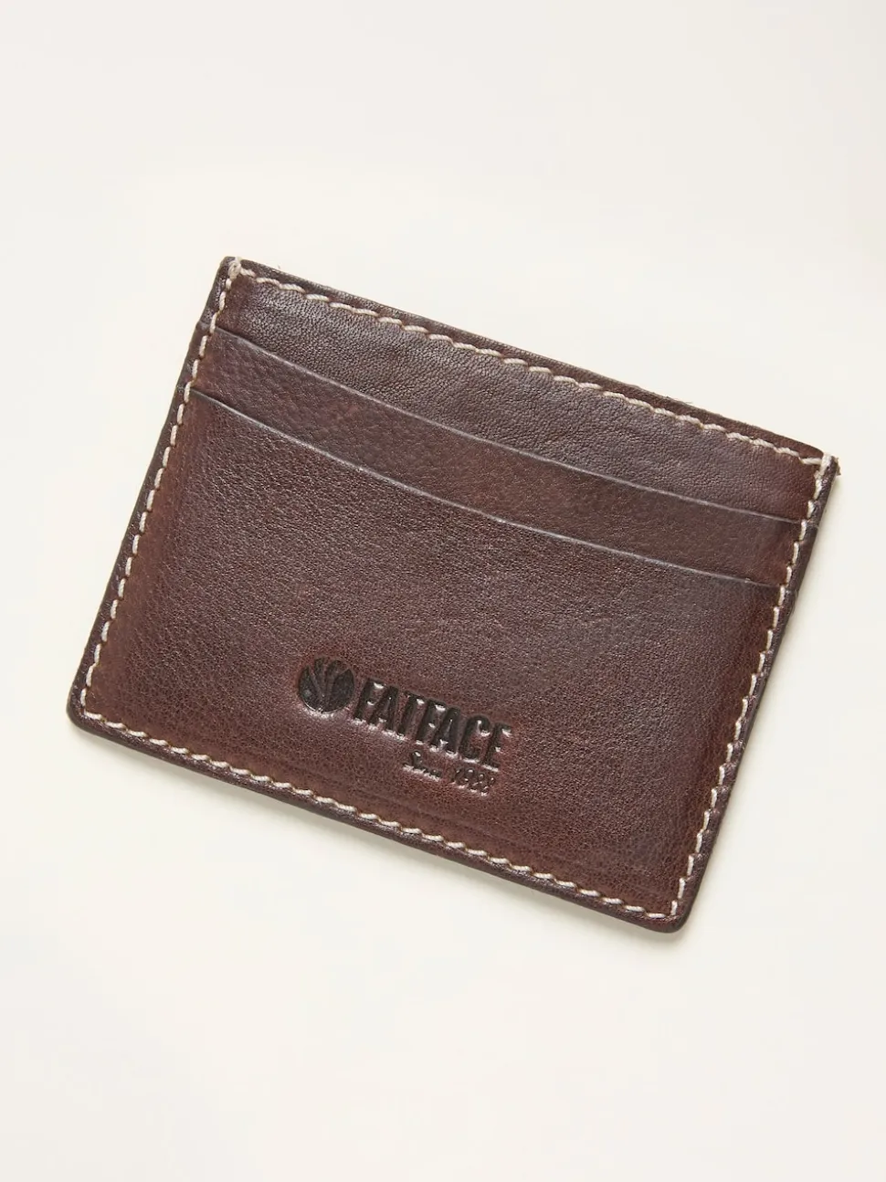 FatFace Chocolate Brown Leather Cardholder