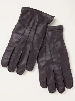FatFace Chocolate Brown Leather Gloves