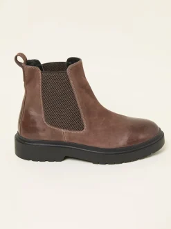 FatFace Chocolate Brown Men's Leather Chelsea Boot