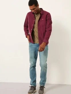 FatFace Claret Long Sleeve Cord Shirt