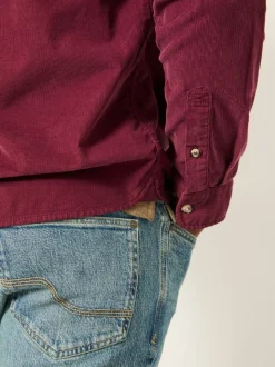 FatFace Claret Long Sleeve Cord Shirt