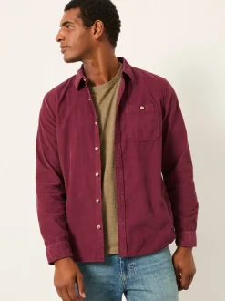 FatFace Claret Long Sleeve Cord Shirt