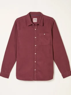 FatFace Claret Long Sleeve Cord Shirt
