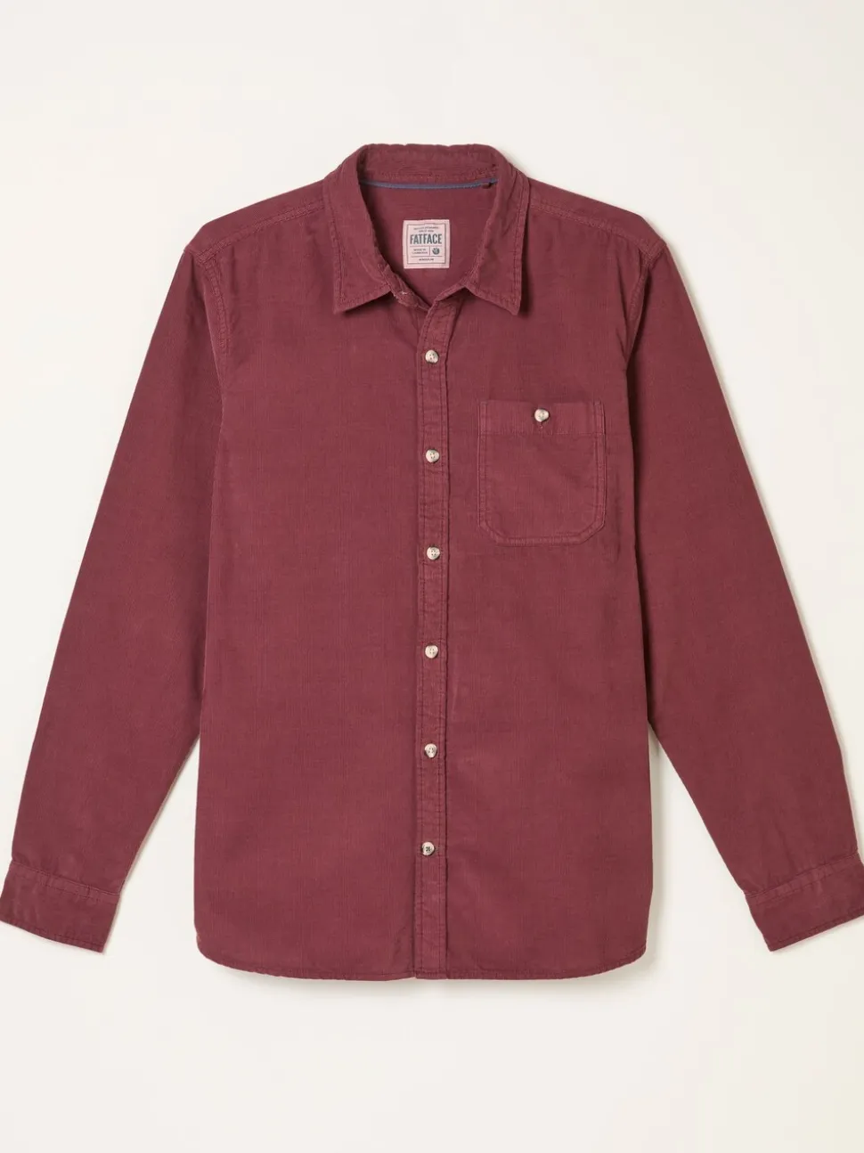 FatFace Claret Long Sleeve Cord Shirt
