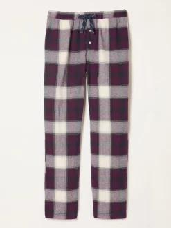 FatFace Connel Burgundy Red Check Pyjama Bottoms