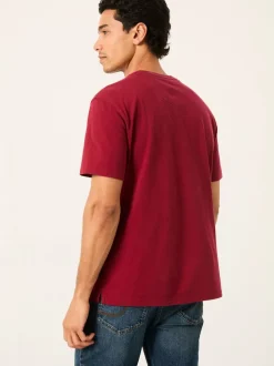FatFace Cove Berry Red Pocket T-Shirt