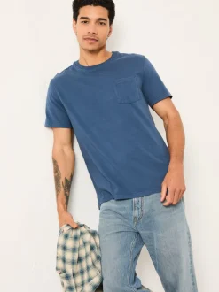 FatFace Cove French Navy Pocket T-Shirt