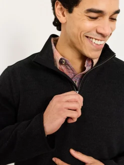 FatFace Dalton Black Fleece Sweat