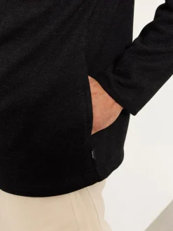 FatFace Dalton Black Fleece Sweat
