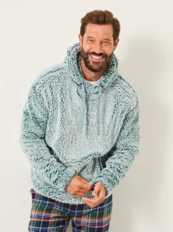 FatFace Dark Teal Sofa Snuggle Hoodie