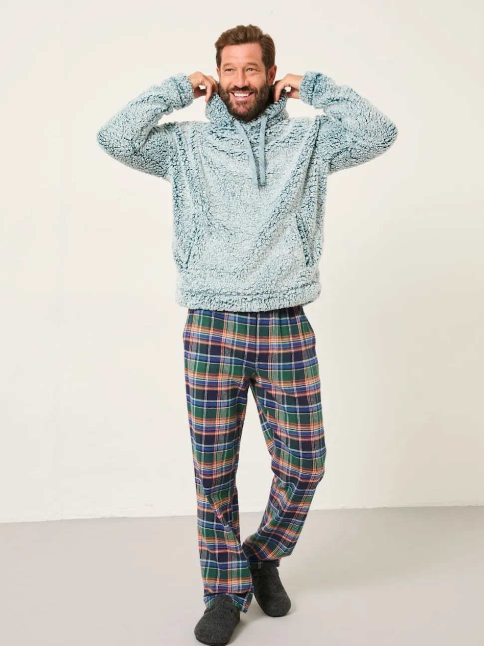 FatFace Dark Teal Sofa Snuggle Hoodie