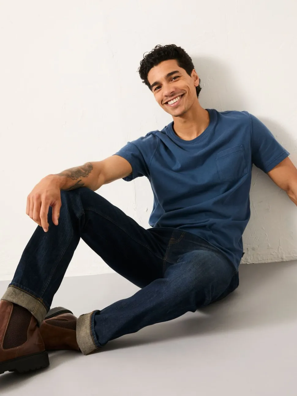 FatFace Dark Vintage Blue Slim Fit Jeans