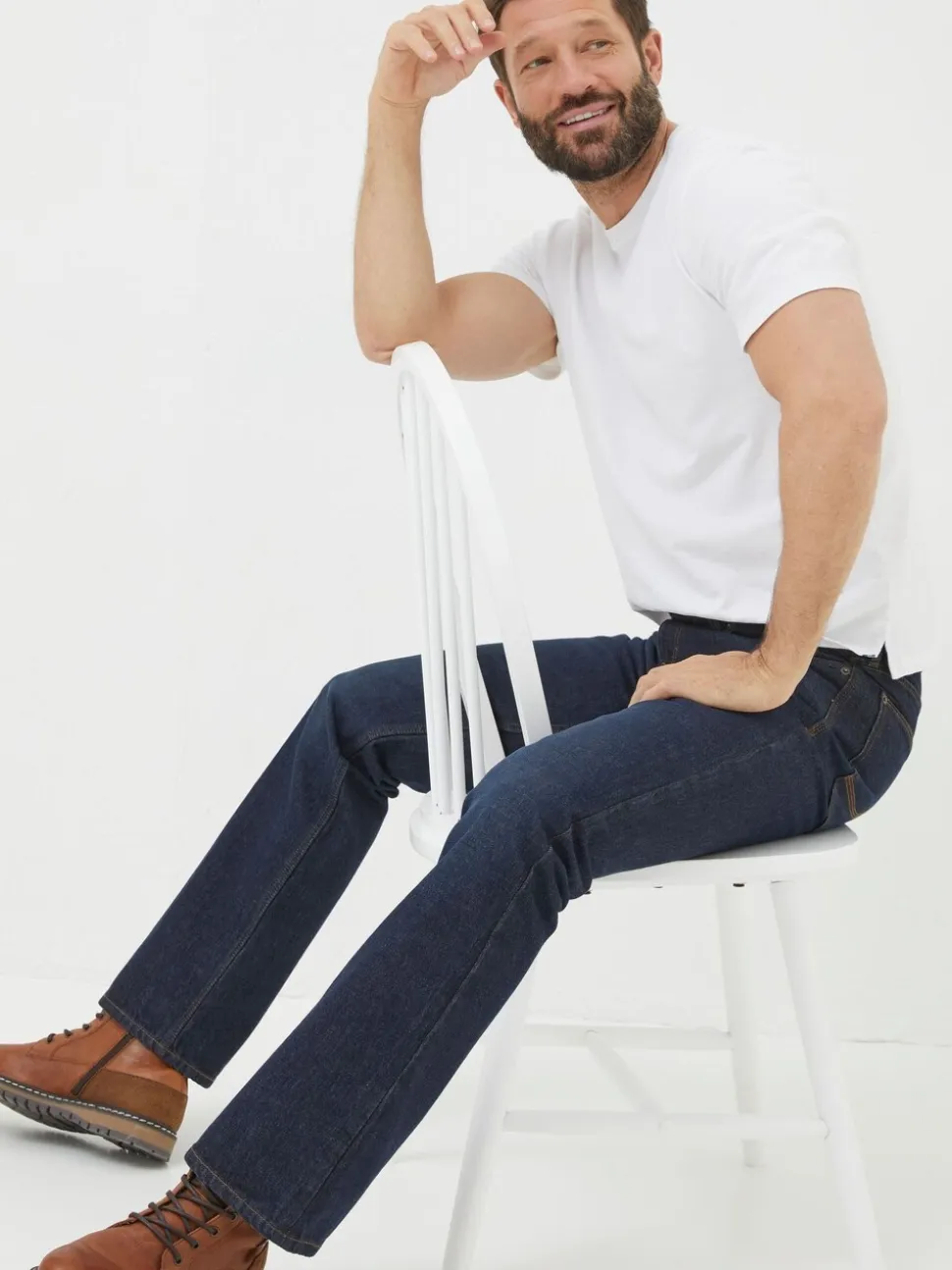 FatFace Dark Vintage Blue Bootcut Jeans