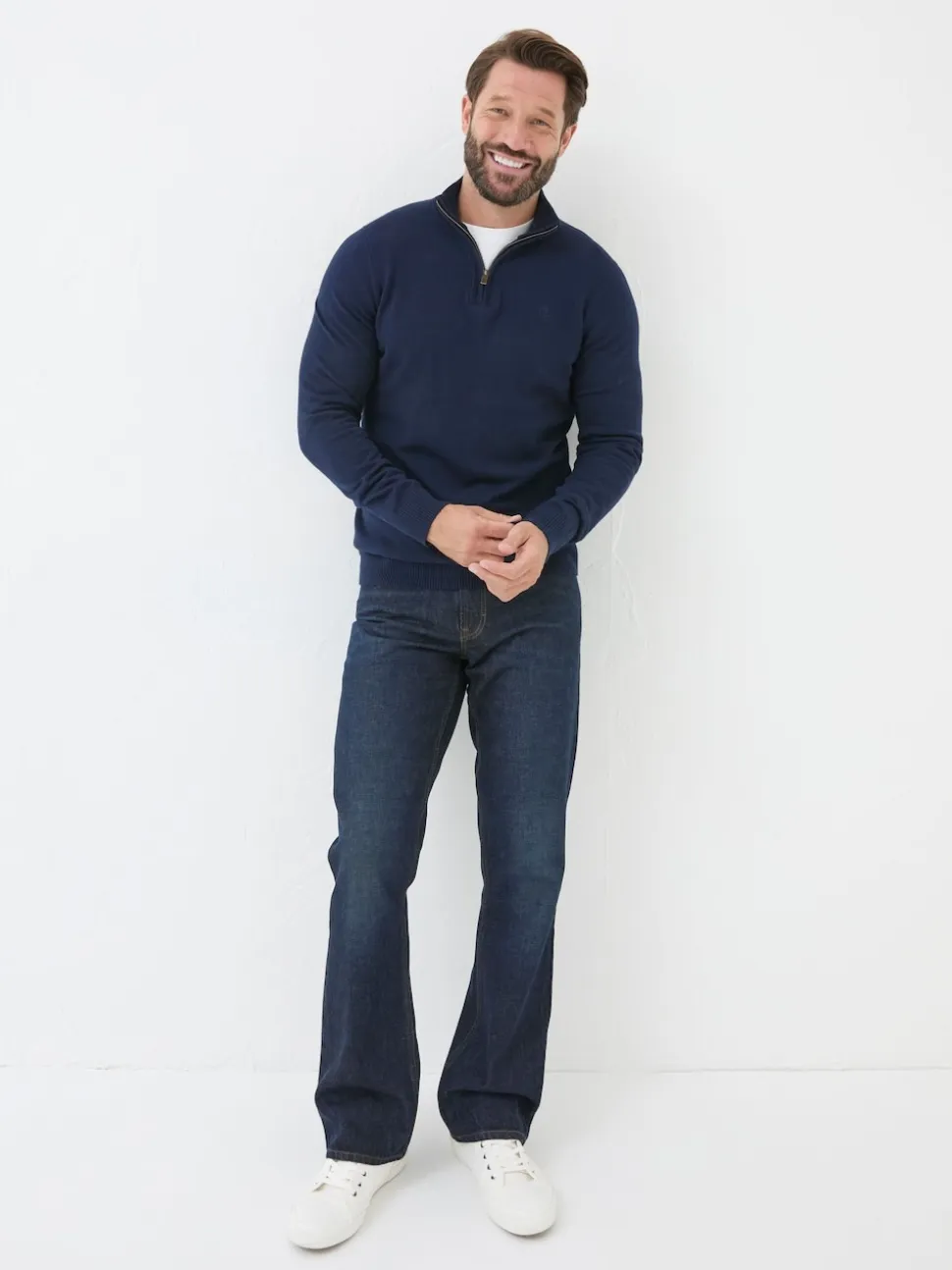 FatFace Dark Vintage Blue Bootcut Jeans