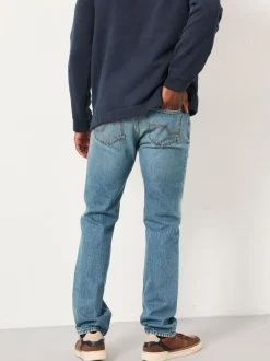FatFace Denim Blue Tint Straight Fit Straight Fit Jeans