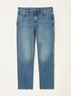 FatFace Denim Blue Tint Straight Fit Straight Fit Jeans