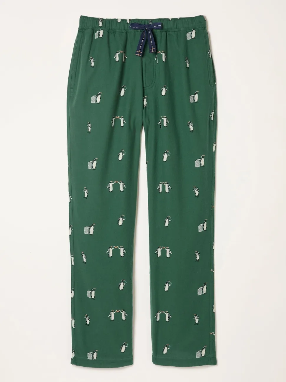 FatFace Emerald Green Penguin Print Pyjama Bottoms
