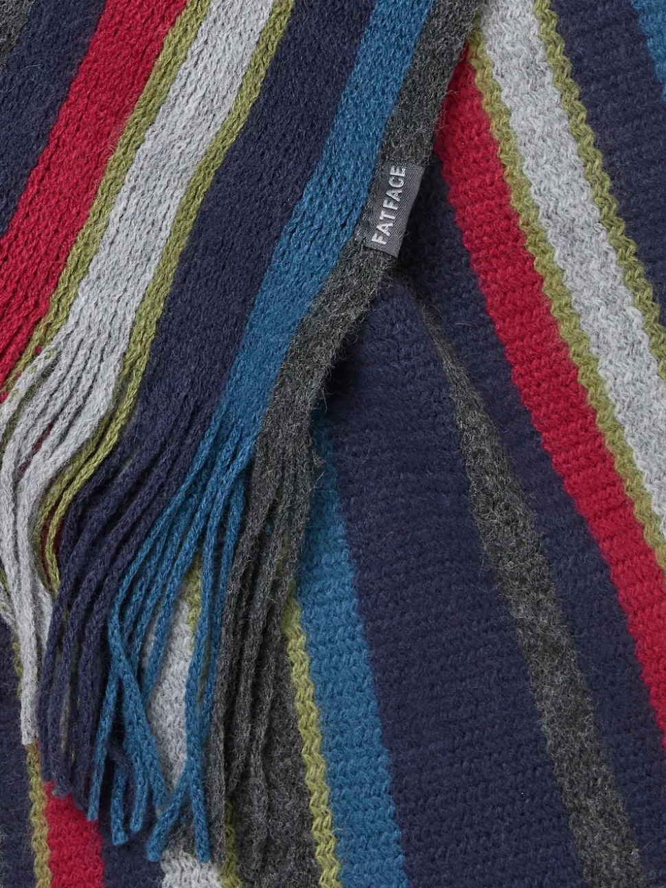 FatFace Finn Multi Stripe Scarf
