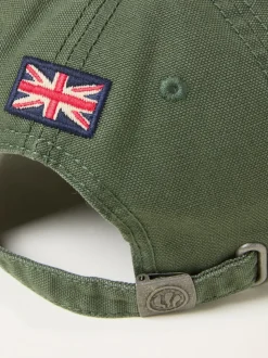 FatFace Green Canvas Baseball Cap