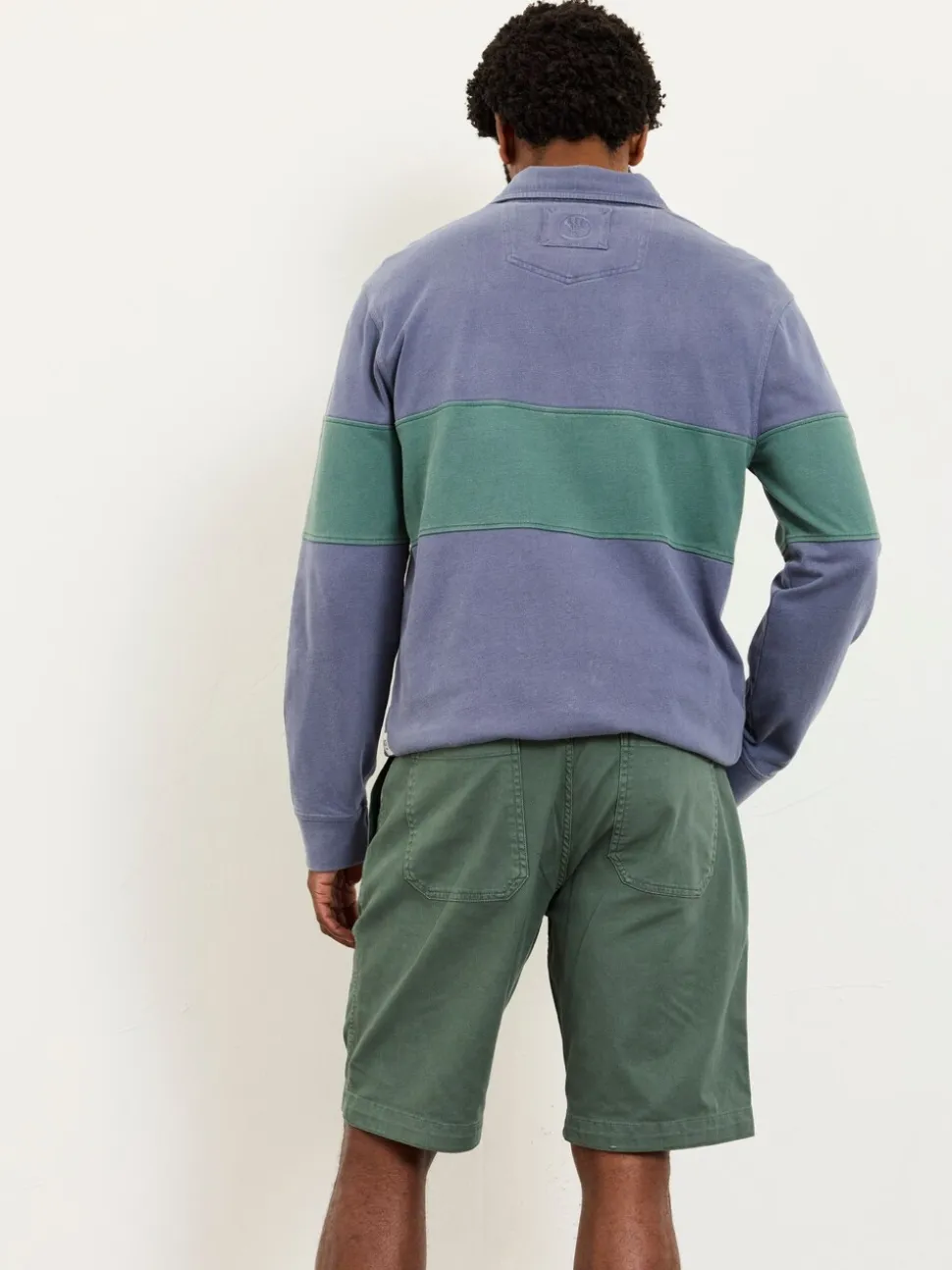 FatFace Green Stow Garment Dye Chino Shorts