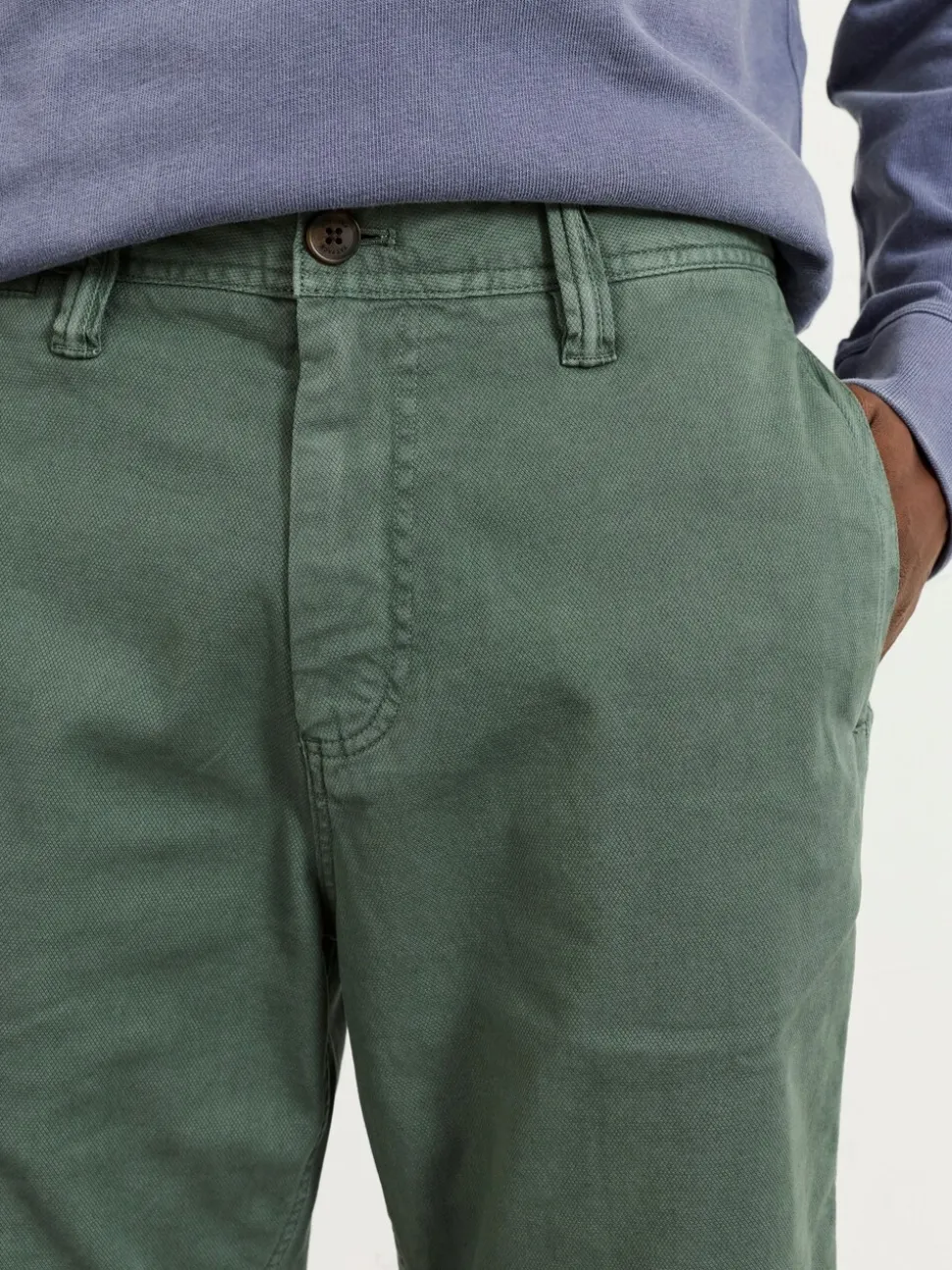FatFace Green Stow Garment Dye Chino Shorts