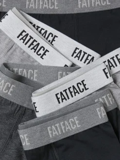 FatFace Grey 5 Pairs of Plain Boxers