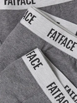 FatFace Grey 3 Pairs of Plain Boxers