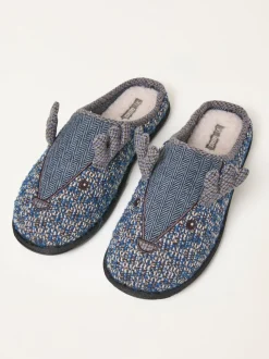 FatFace Grey Spencer Stag Slipper