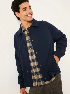 FatFace Harrington Navy Harrington Sweat Jacket