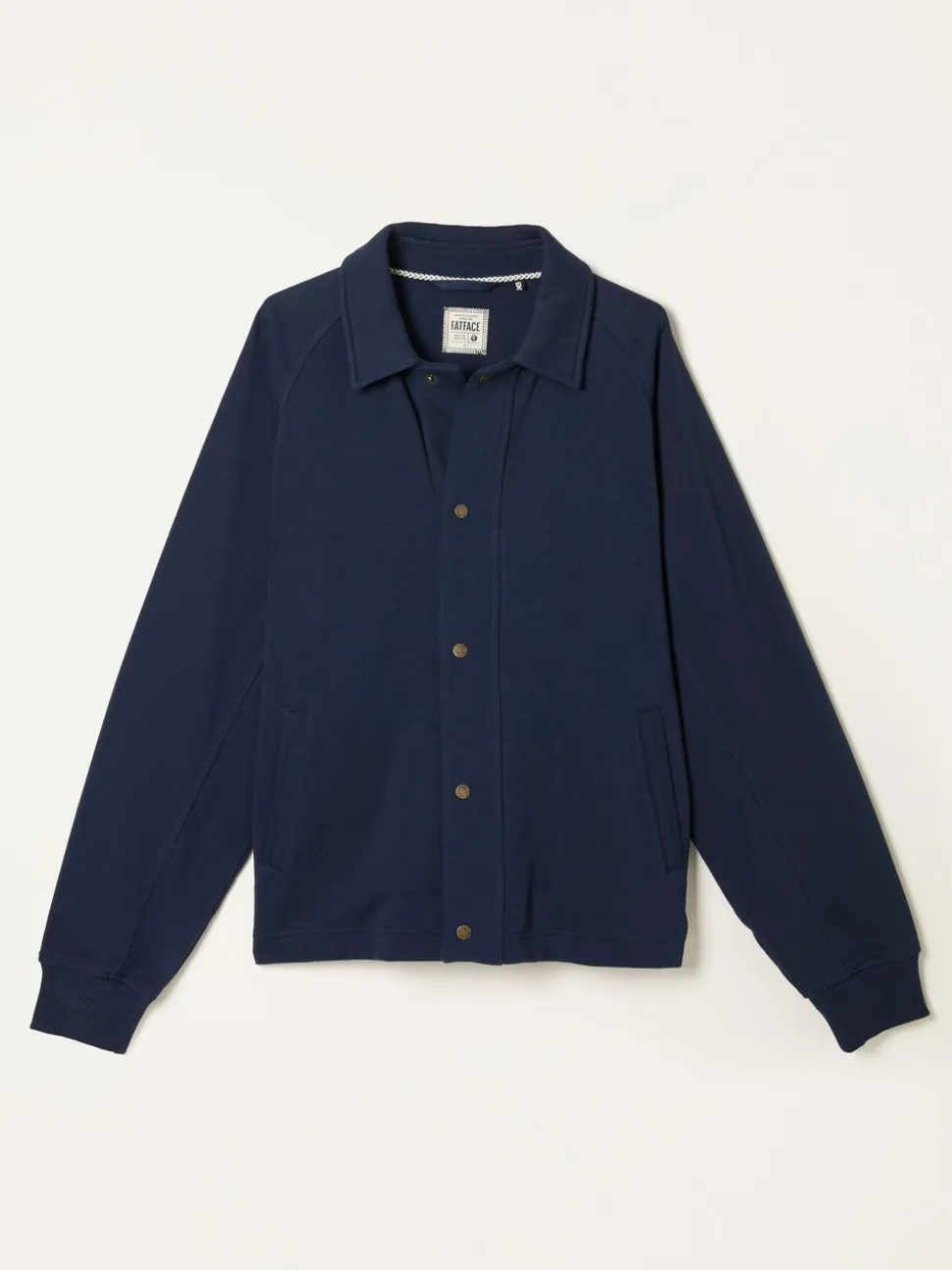 FatFace Harrington Navy Harrington Sweat Jacket