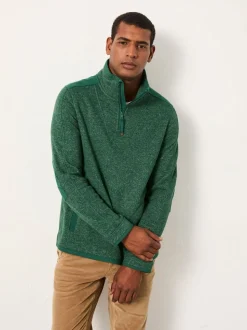 FatFace Haxby Emerald Green Half Zip Sweat