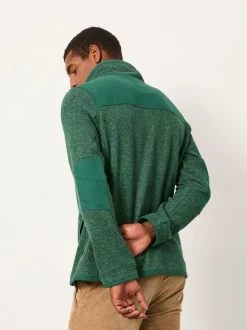 FatFace Haxby Emerald Green Half Zip Sweat