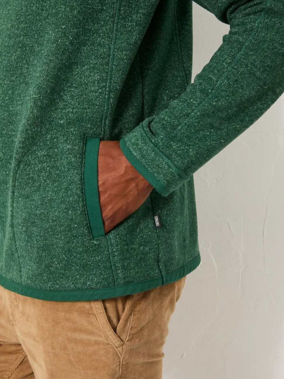 FatFace Haxby Emerald Green Half Zip Sweat