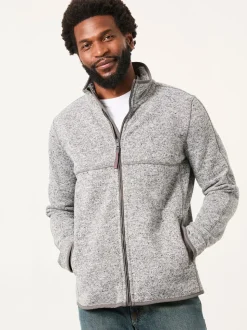 FatFace Haxby Grey Zip Through Sweat