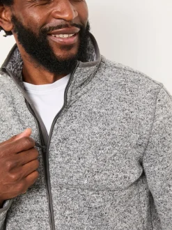 FatFace Haxby Grey Zip Through Sweat