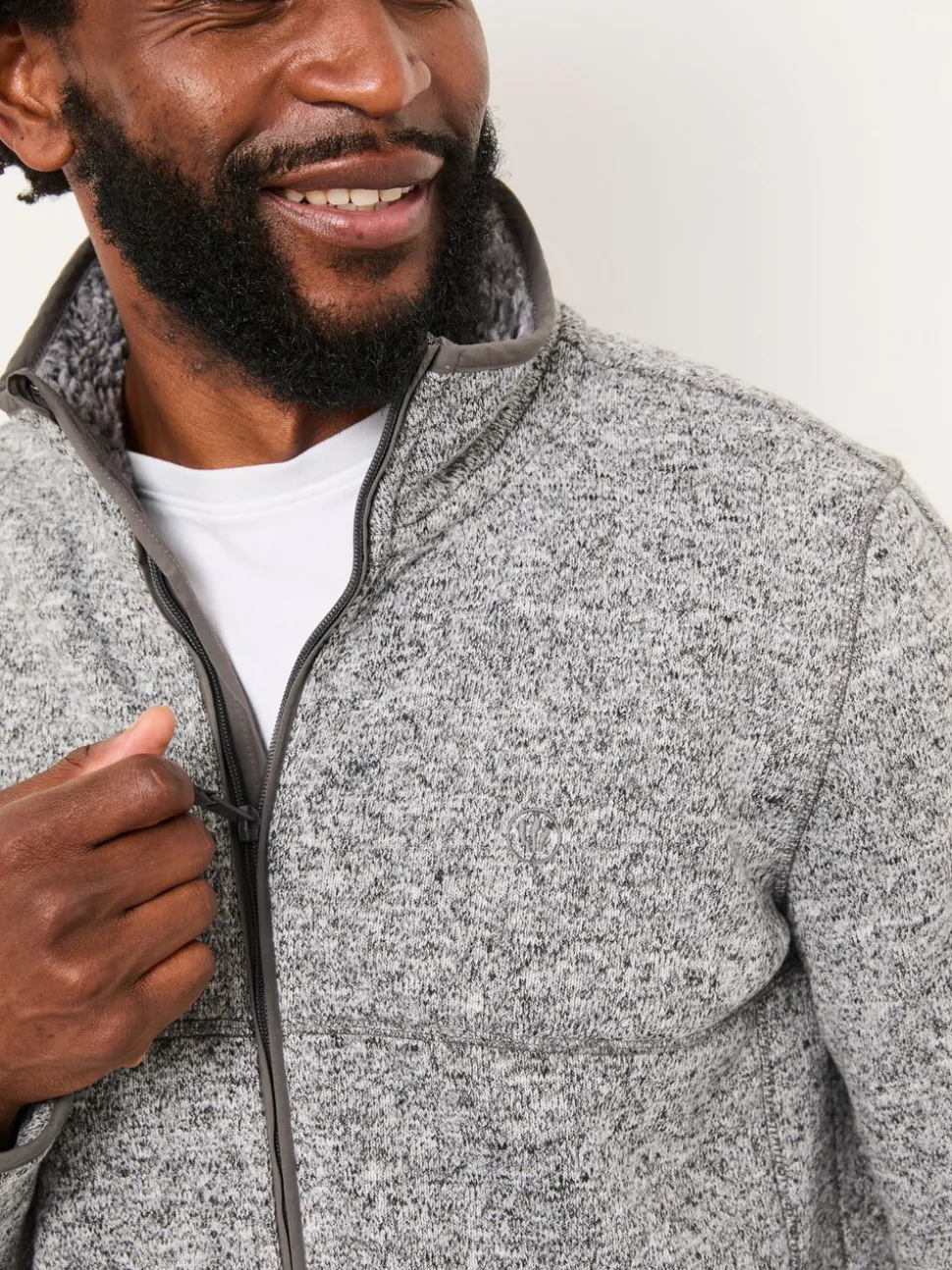 FatFace Haxby Grey Zip Through Sweat