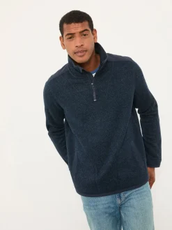 FatFace Haxby Navy Half Zip Sweat