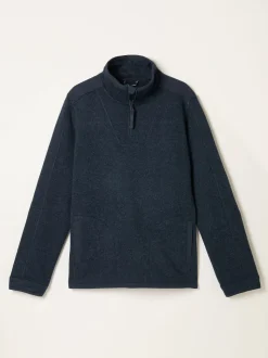 FatFace Haxby Navy Half Zip Sweat