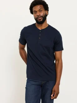 FatFace Henley White Short Sleeve Tshirts 2 Pack
