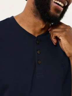 FatFace Henley White Short Sleeve Tshirts 2 Pack