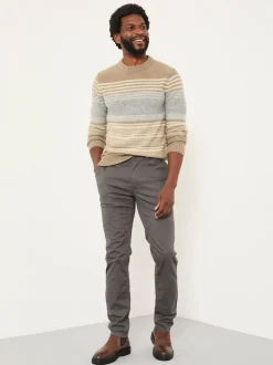 FatFace Heyshott Dark Grey Slim Chinos