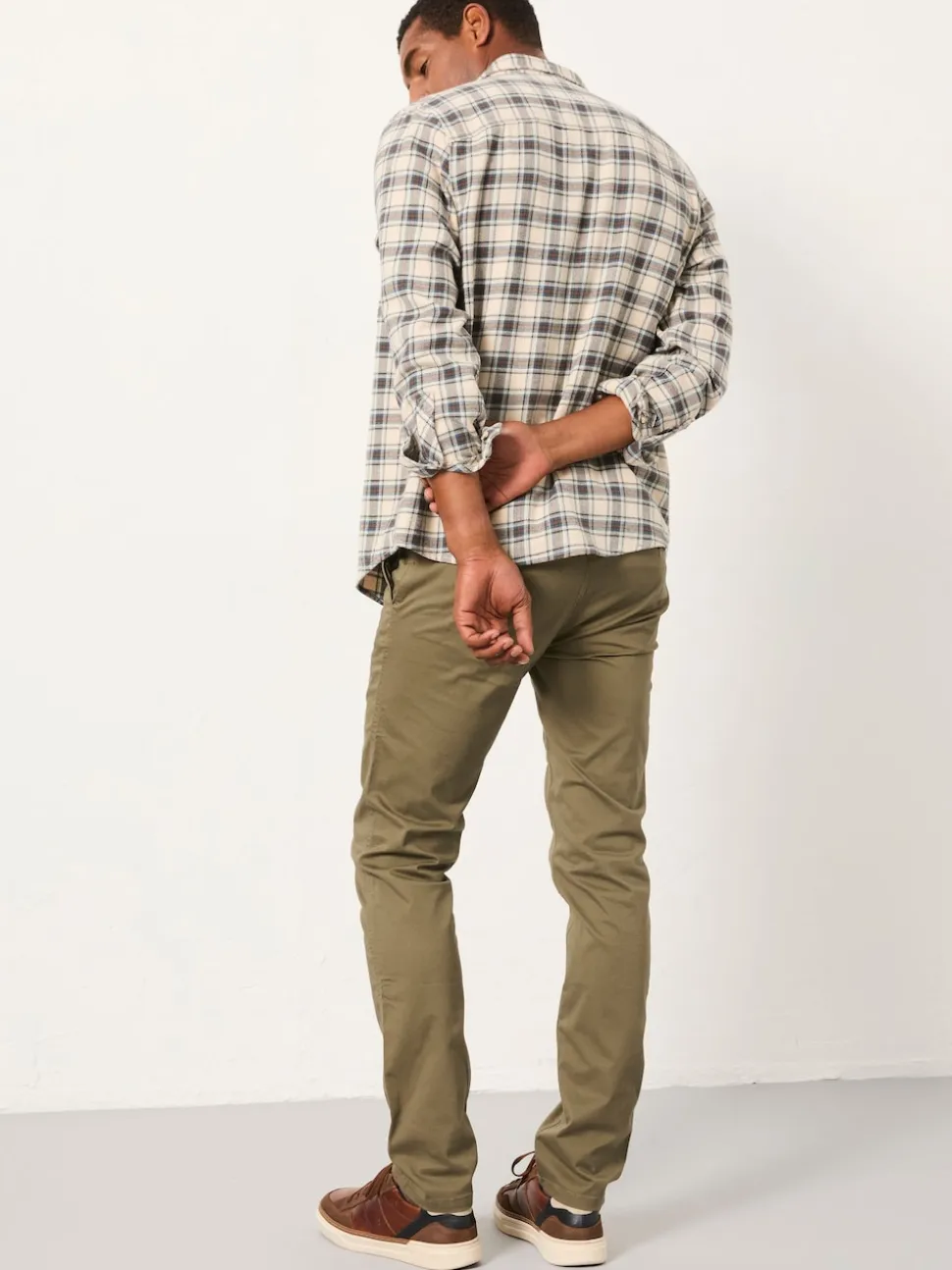 FatFace Heyshott Green Slim Chinos