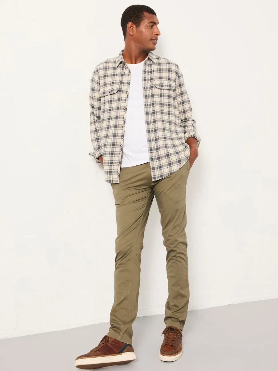 FatFace Heyshott Green Slim Chinos
