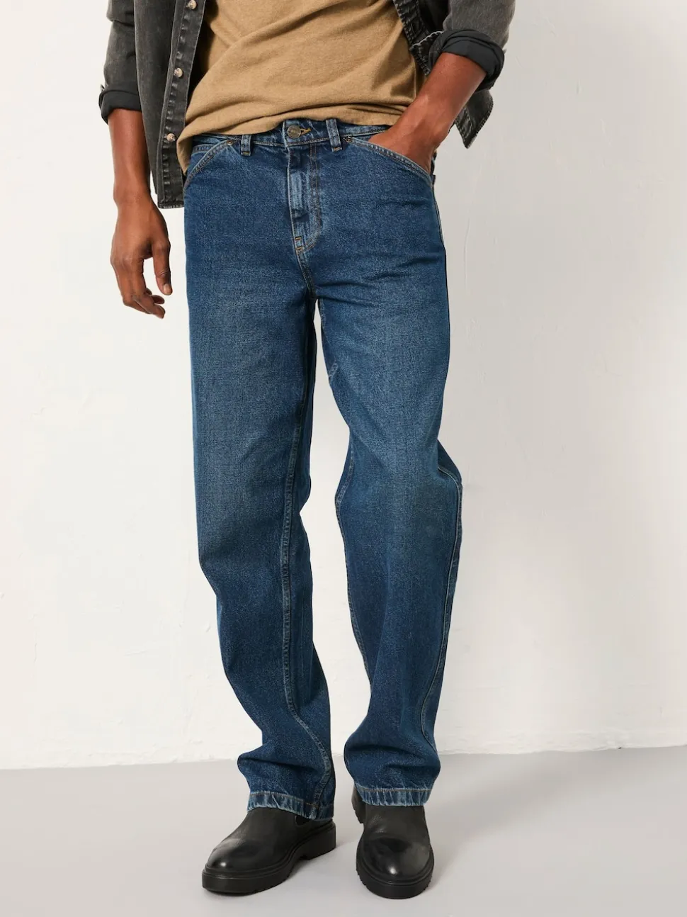 FatFace Indigo Blue Loose Fit Utility Jeans