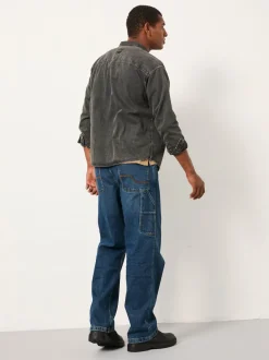 FatFace Indigo Blue Loose Fit Utility Jeans