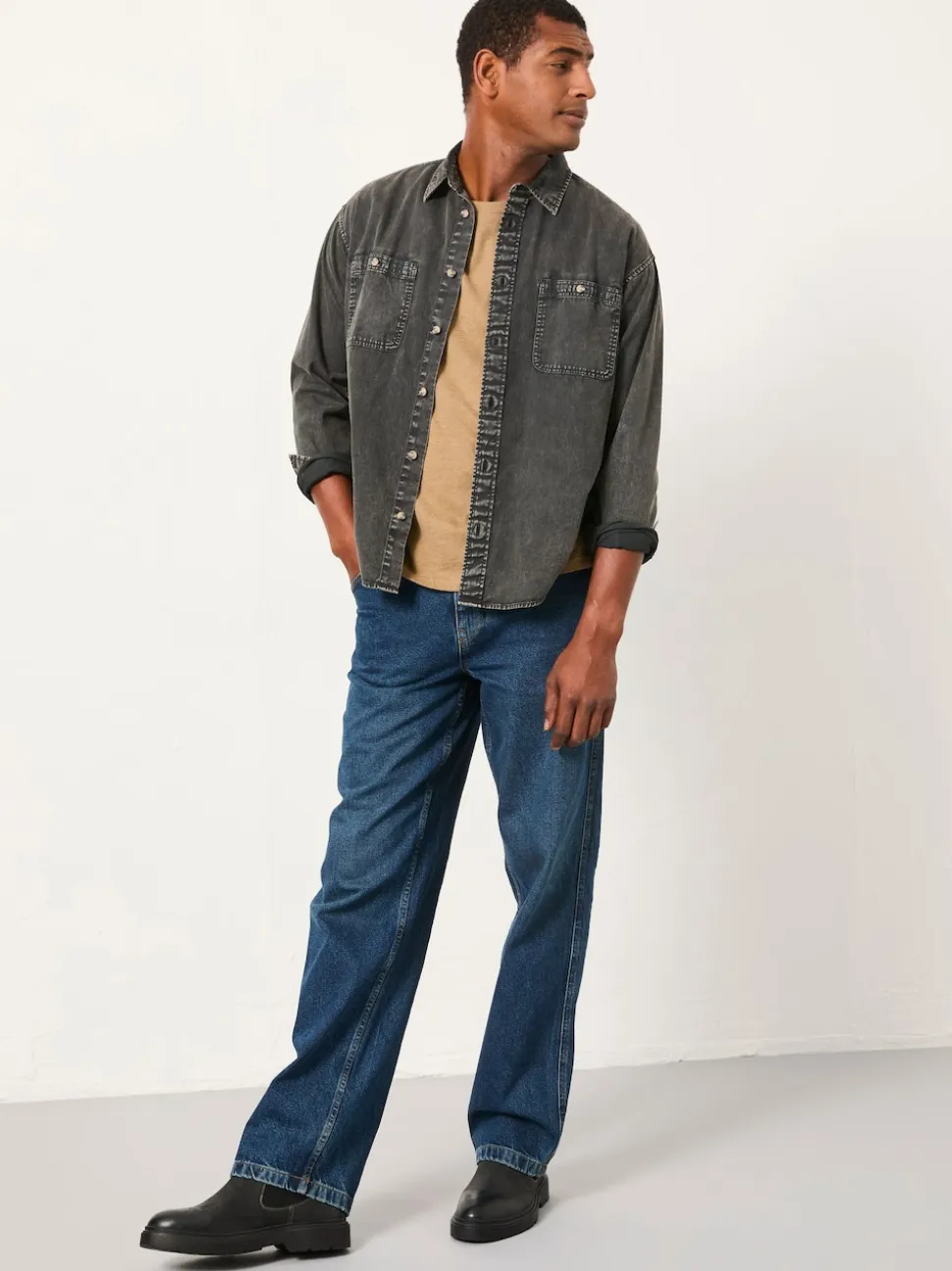 FatFace Indigo Blue Loose Fit Utility Jeans