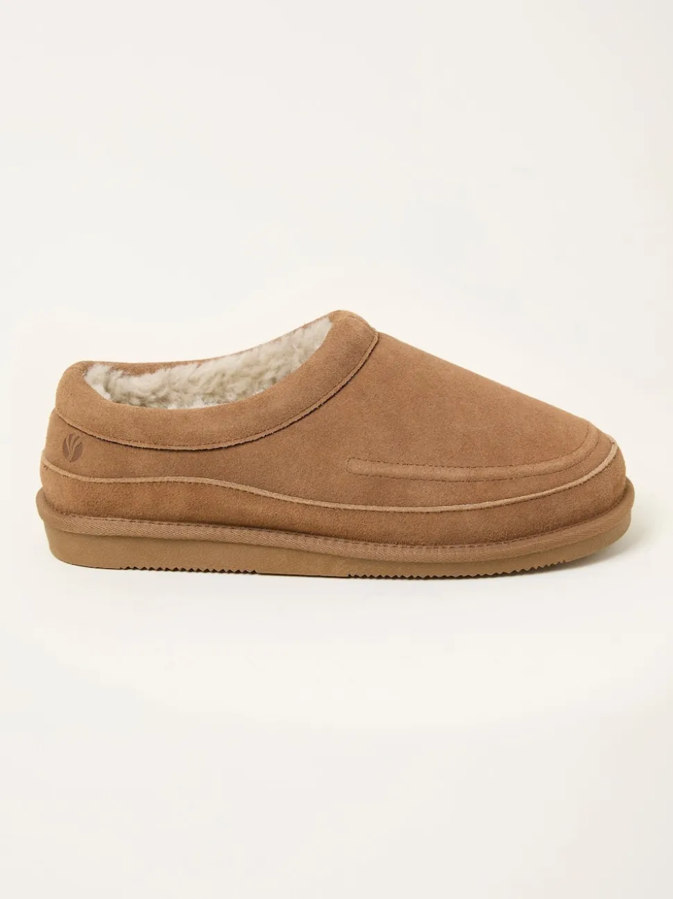 FatFace Lewis Tan Brown Suede Mule
